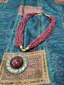 Beaded Pendant Necklace