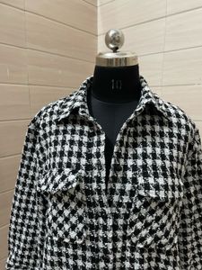 Pintresty Korean Imported Houndstooth Shacket