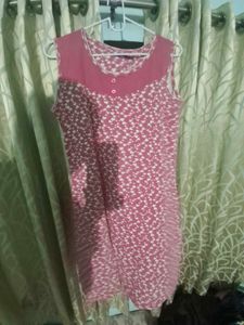 Cute Pink Heart Design Short Night Dress