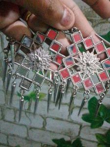 Black Metal Earrings