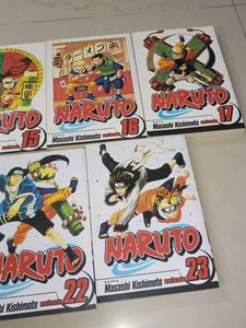 Naruto Manga Volumes 14-17, 19,22, 23