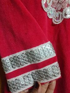 Pink Embellished kashmiri Kurta