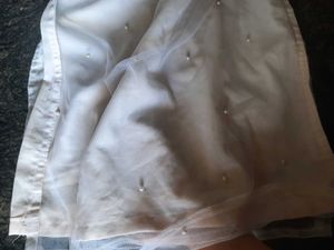 White Pearl Net Kurta
