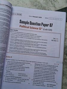 Political Science 12th Sample Papers