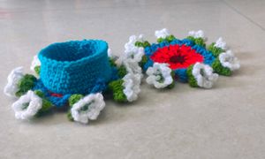 Crochet Coasters Set Of 2 Pices