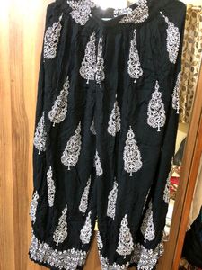 Black Pattern Palazzo