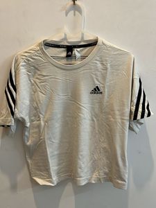 Adidas 3-Stripe Tee - Cream