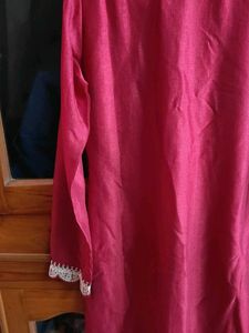 Elegant Maroon Embroidered Kurti