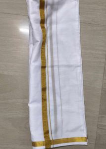 Purple Silk Blend Dhoti Set