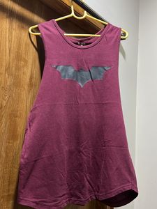 THE BLAZZE Graphic Print BATMAN Muscle T-shirt
