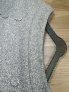 Gray Pleated Mini Skirt