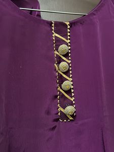 Purple suit With Palazzo