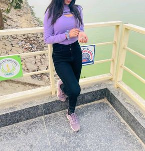 Purple Sweat Top.