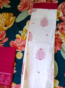 New Pure Cotton Unstitched Dress Material