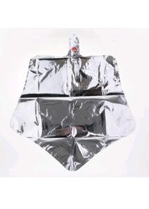 Pack Of 10 Silver Star Shaped foil Balloon