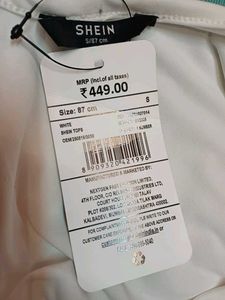 Shein One Shoulder Flower Applique Ruffle Detail