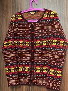 Vintage Patterned Cardigan