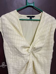 Yellow Twisted Dress