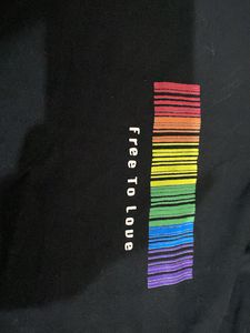 Twenty Dresses Large Baggy Style Black T-shirt