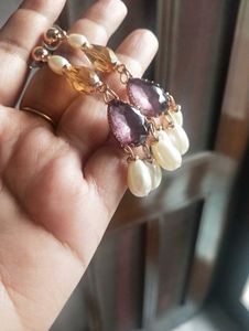 Crystal Pearl Earrings