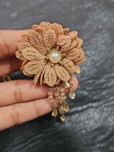 Floral Pearl Dangle Earrings
