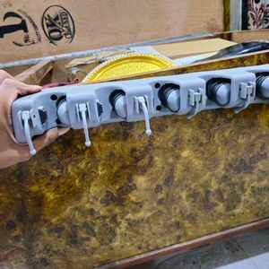 Broom &amp; Mop Holder - Plastic, 5 Slots