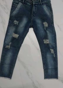 Distressed Denim Jeans