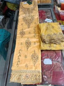 Yellow Embroidered Salwar Kameez