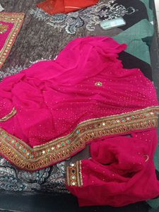 Pink Saree