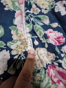MediumTrench Coat Jacket /Trenchcoat Floral Retro