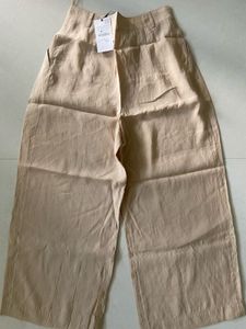 ZARA Beige Wide Leg Pants