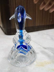 Dolphin High Quality Glass Showpiece