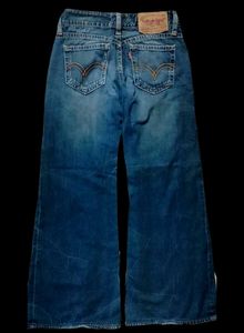 Levis Dark Blue Flare Jeans
