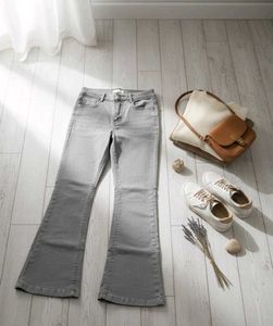 Gray Flare Jeans