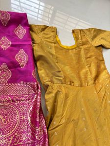 Anarkali with beautiful dupatta