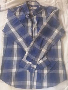 Classic Blue Cotton Shirt | Size 42