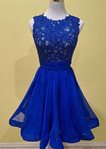 La Femme Royal Blue Cocktail Dress