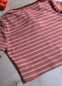 Striped Polo Top