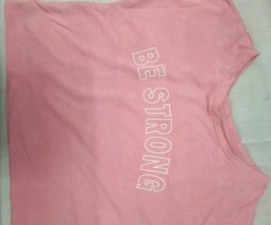 Women Polyester Pink Top