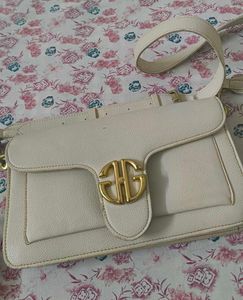 Elegant Cream Crossbody Bag