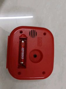 Orpat Red Table Clock