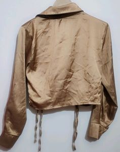Tan Golden Crop Top For Girl Or Woman 34 Bust