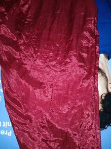 Red &amp; Gold Sequin Kurti