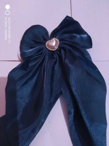 Shimmering Heart Hair Bows Set Of 2