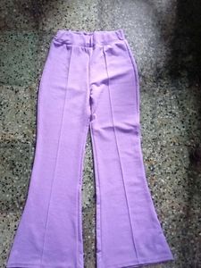 A Sassy Bellbootom Trouser In Color Levender