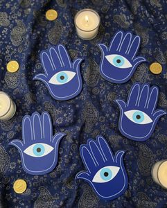 Evil Eye Hamsa Hand Decor set of 2