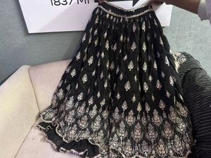 Mulmul Black lehanga