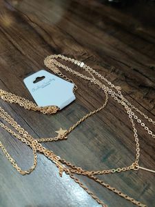 Gold Plated Multi Layered Aesthetic Chain
