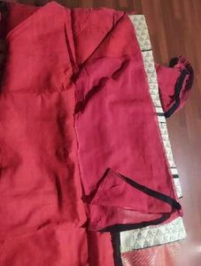 Red Embroidered Salwar Kameez Suit