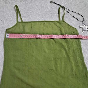 Y2k vintage Green Sheer Cami Top